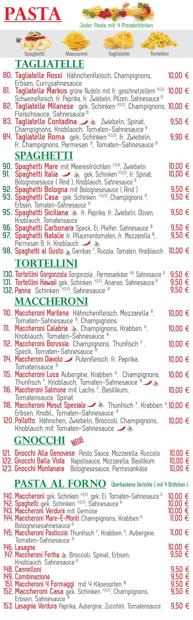 Pizzeria CALABRIA Speisekarte-3